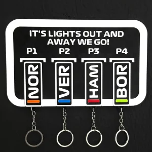 Porta-chaves com 4 Chaveiros